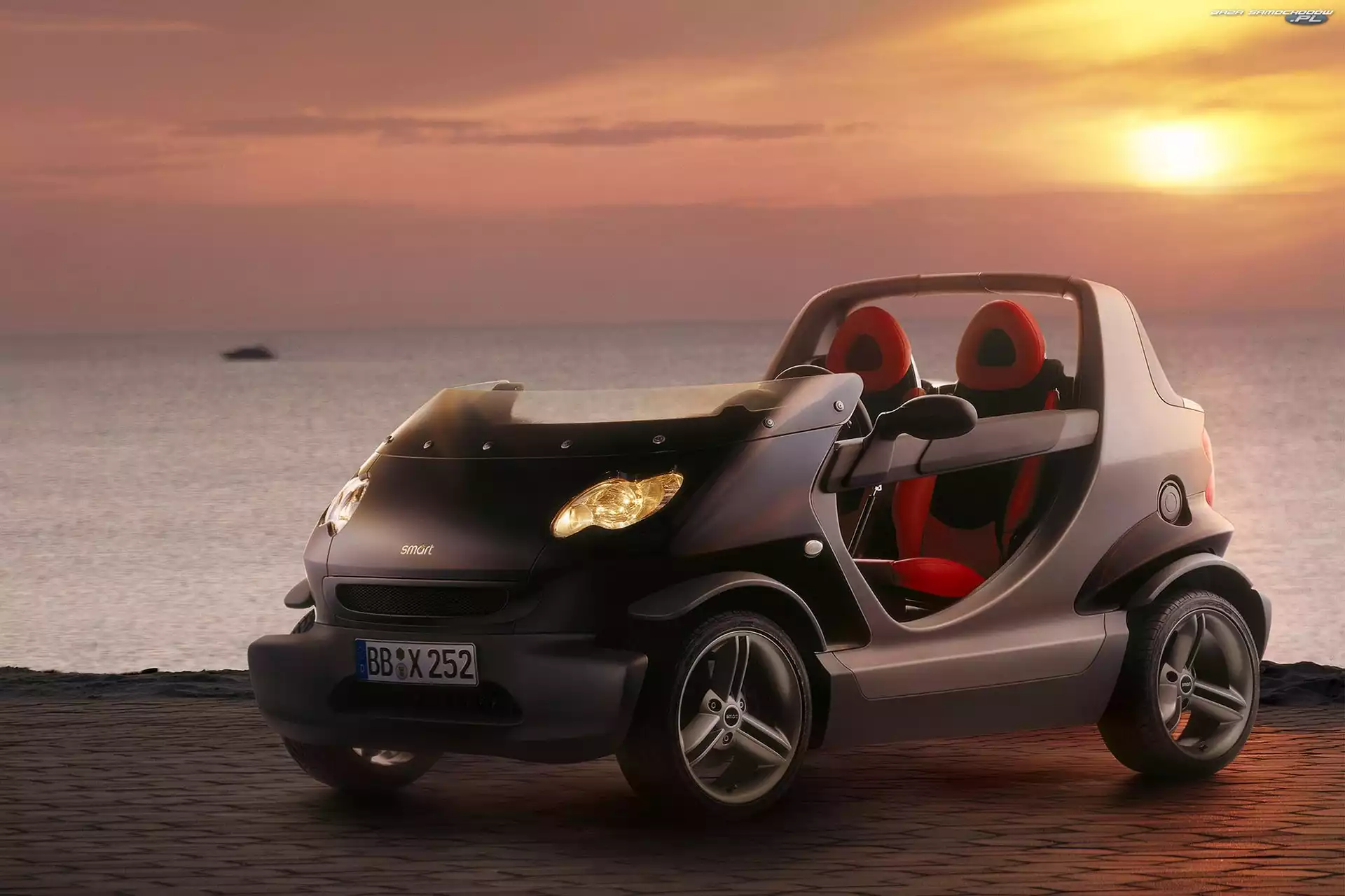 Zachód Słońca, Smart, Cabrio