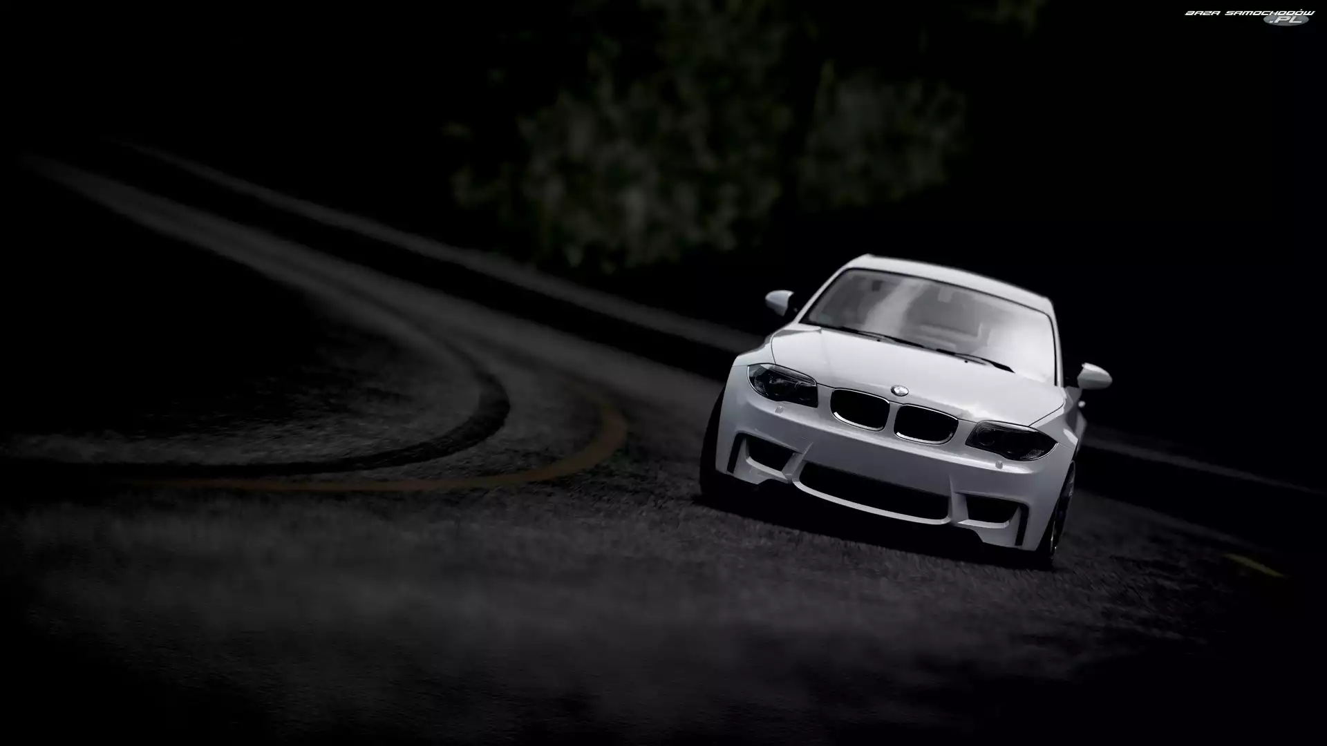 Zakręt, Białe, BMW M3 E46