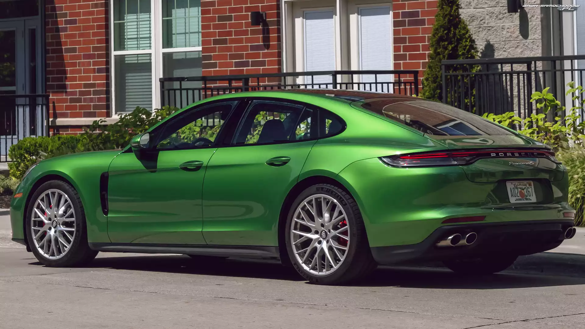 2021, Zielone, Porsche Panamera S