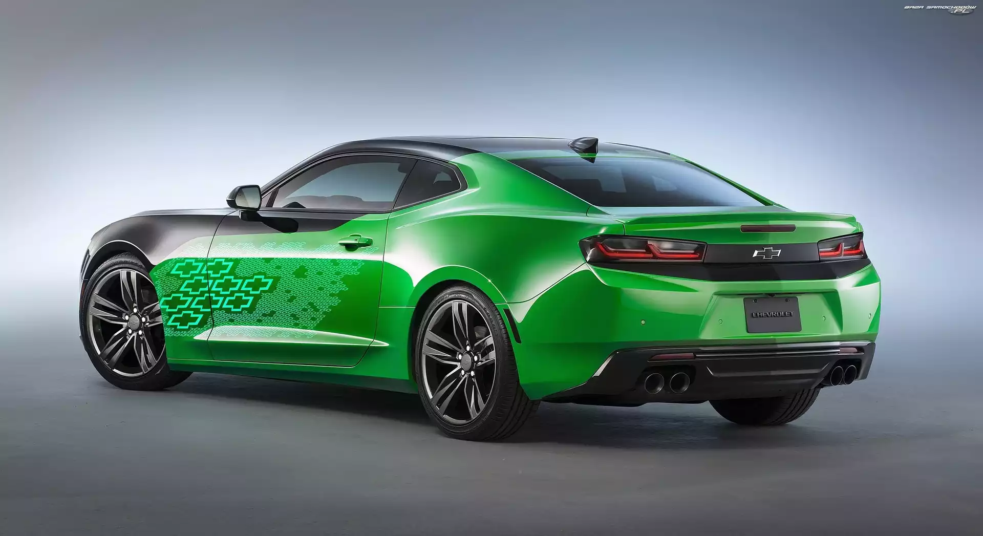 Camaro, Zielony, Chevrolet