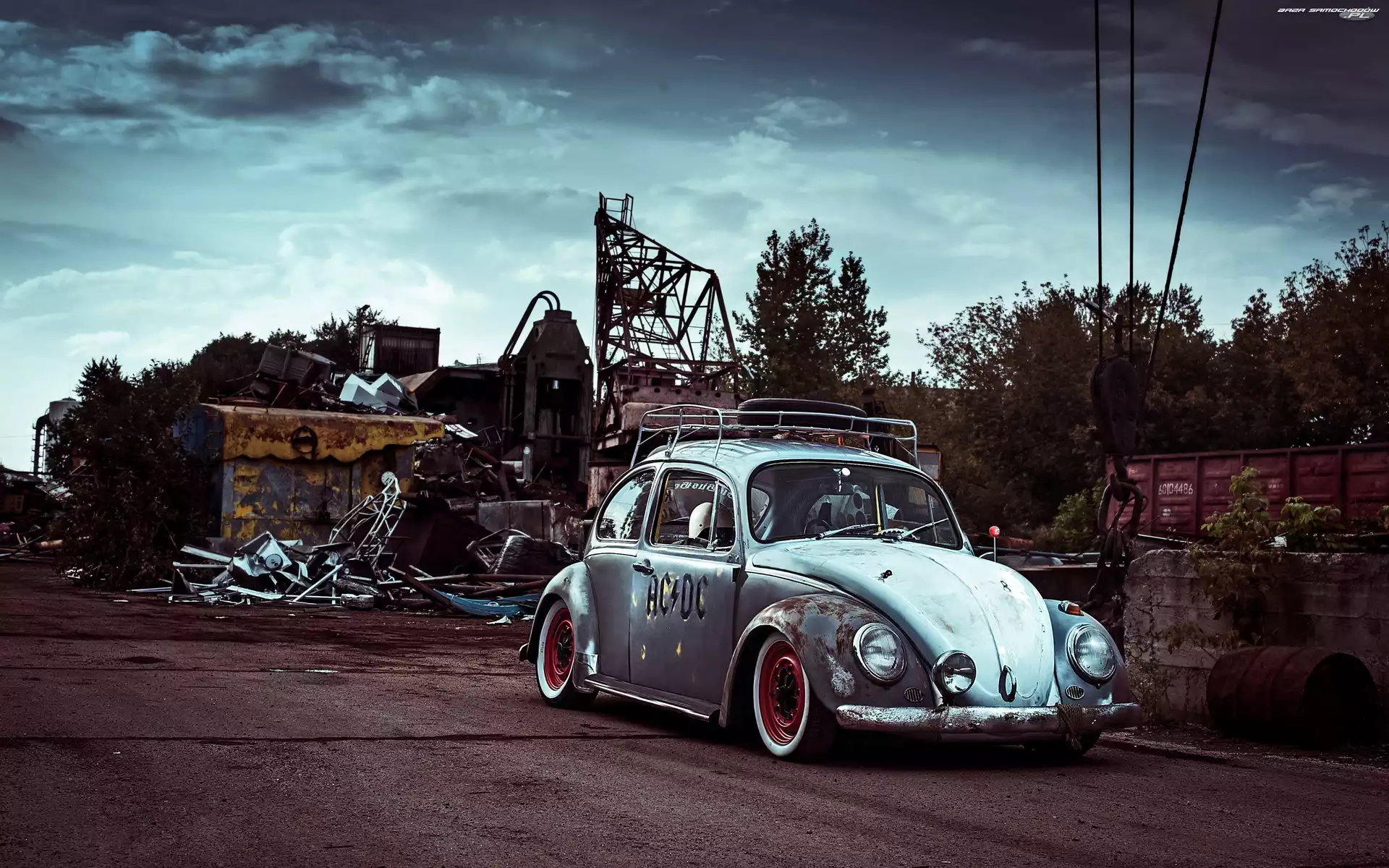 Złom, Garbus, Stary, Samochód, Volkswagen