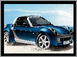 2005, Morze, Smart Roadster Bluestar, Piasek