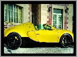 Veyron, 2012, 16, Budynek, Sport, Grand, Bugatti, Żółty, 4