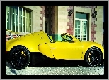 Veyron, 2012, 16, Budynek, Sport, Grand, Bugatti, Żółty, 4