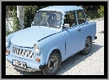 Balchik cars, Trabant, Bulgaria, Niebieski