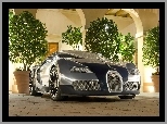 Bugatti Veyron, Budynek, Auto, Oświetlony