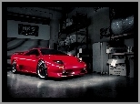 Czerwone, Garaż, Lamborghini, Diablo