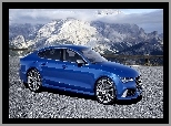 Góry, Droga, Audi, Niebieskie, RS7