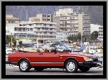 Kabriolet, Czerwony, Saab 900