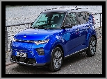 Niebieska, Kia Soul, Bok, Przód