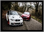 BMW M3 E92, Nissan GTR, Białe, Czerwony
