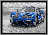 Le Mansory, 2021, Ford GT, Niebiesko-czarny