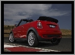 Mini Cabrio, Bagażnika, Czerwony, Klapa