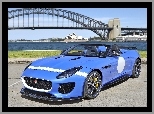 Tło, Project 7, Niebieski, Rozmyte, Sydney, F-type, Jaguar, Most