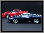 Niebieskie, Ferrari F360, Czerwone