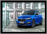 Przód, Niebieska, Skoda Scala