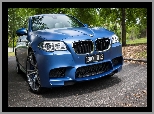 Sedan, Niebieskie, BMW M5 F10