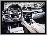 wnętrze, BMW X6 F16, kokpit