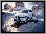 Zima, 2016, BMW, Białe, X1