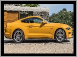 Bok, Żółty, Ford Mustang GT